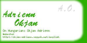 adrienn okjan business card